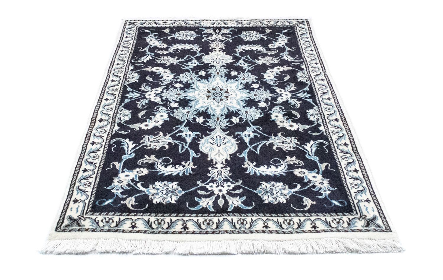 Perserteppich - Nain 136 x 90 cm - blau