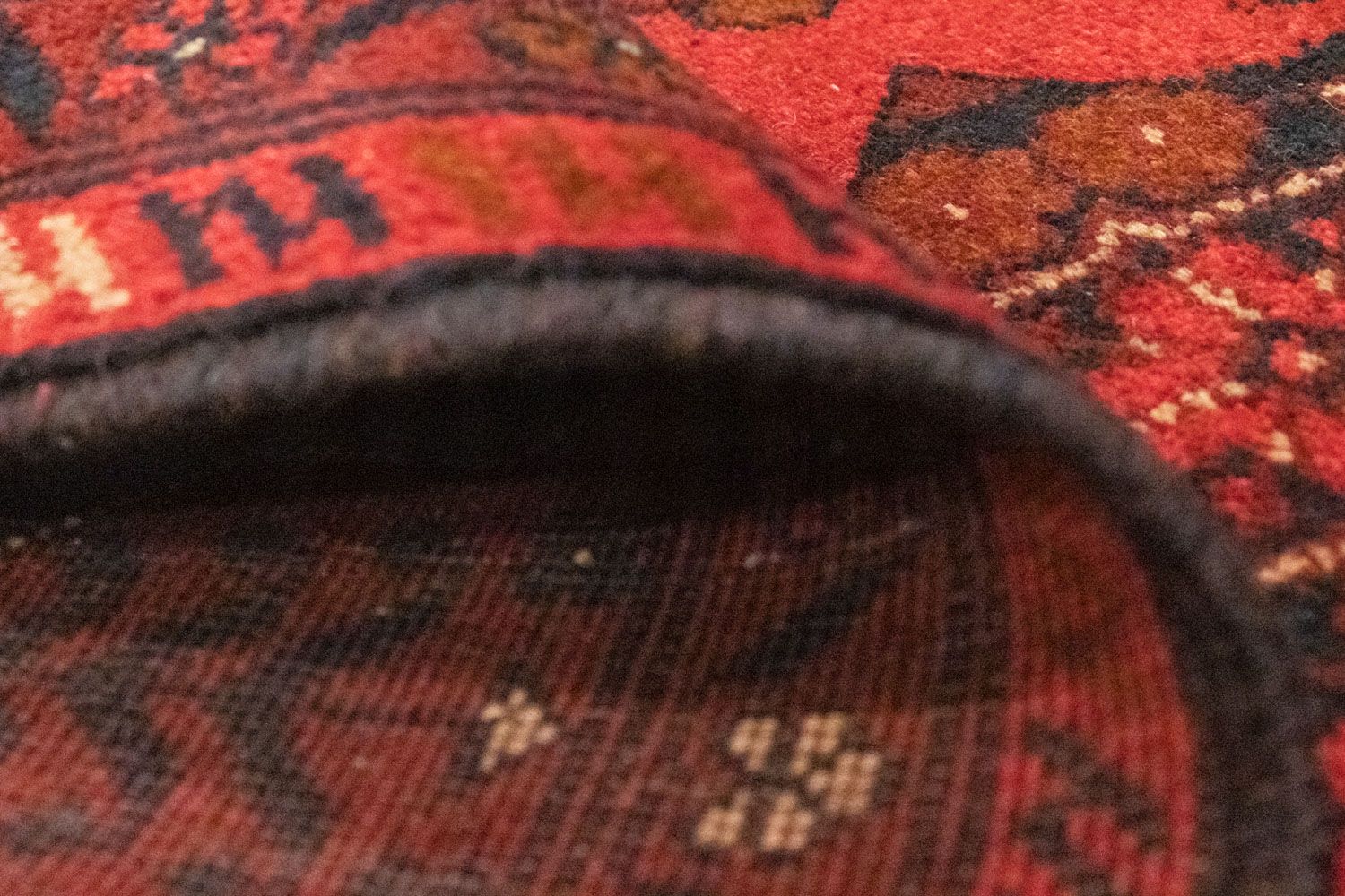 Afghan Teppich - Kunduz 150 x 100 cm - rot