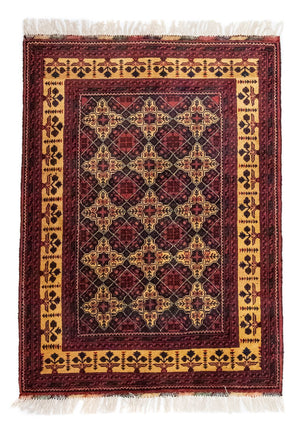 Afghan Teppich 143 x 105 cm - rot
