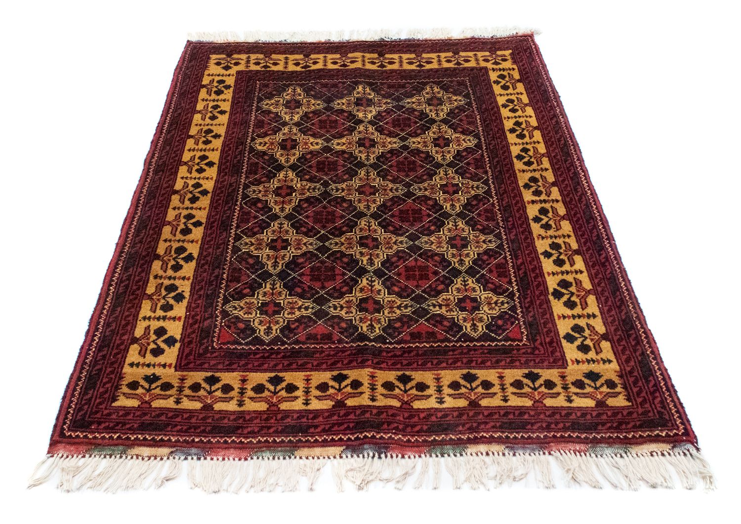 Afghan Teppich 143 x 105 cm - rot
