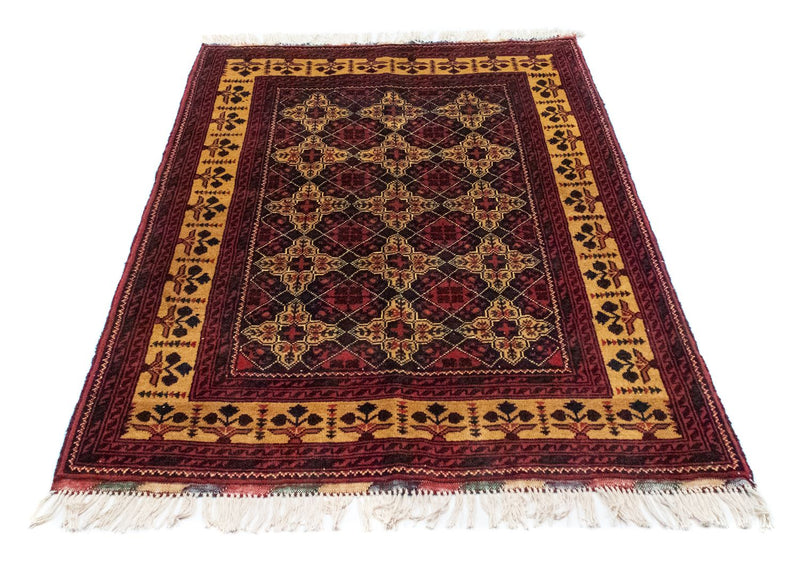 Afghan Teppich 143 x 105 cm - rot