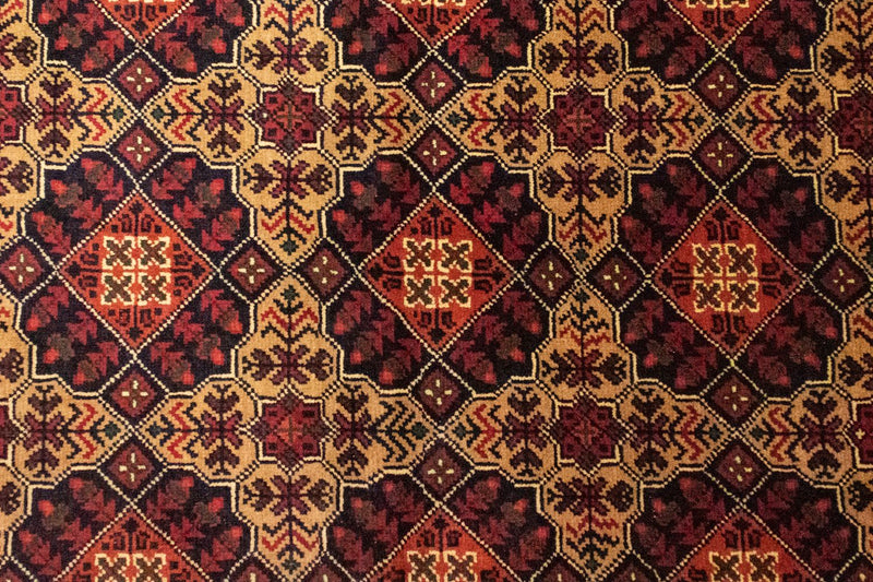 Afghan Teppich 150 x 100 cm - gelb