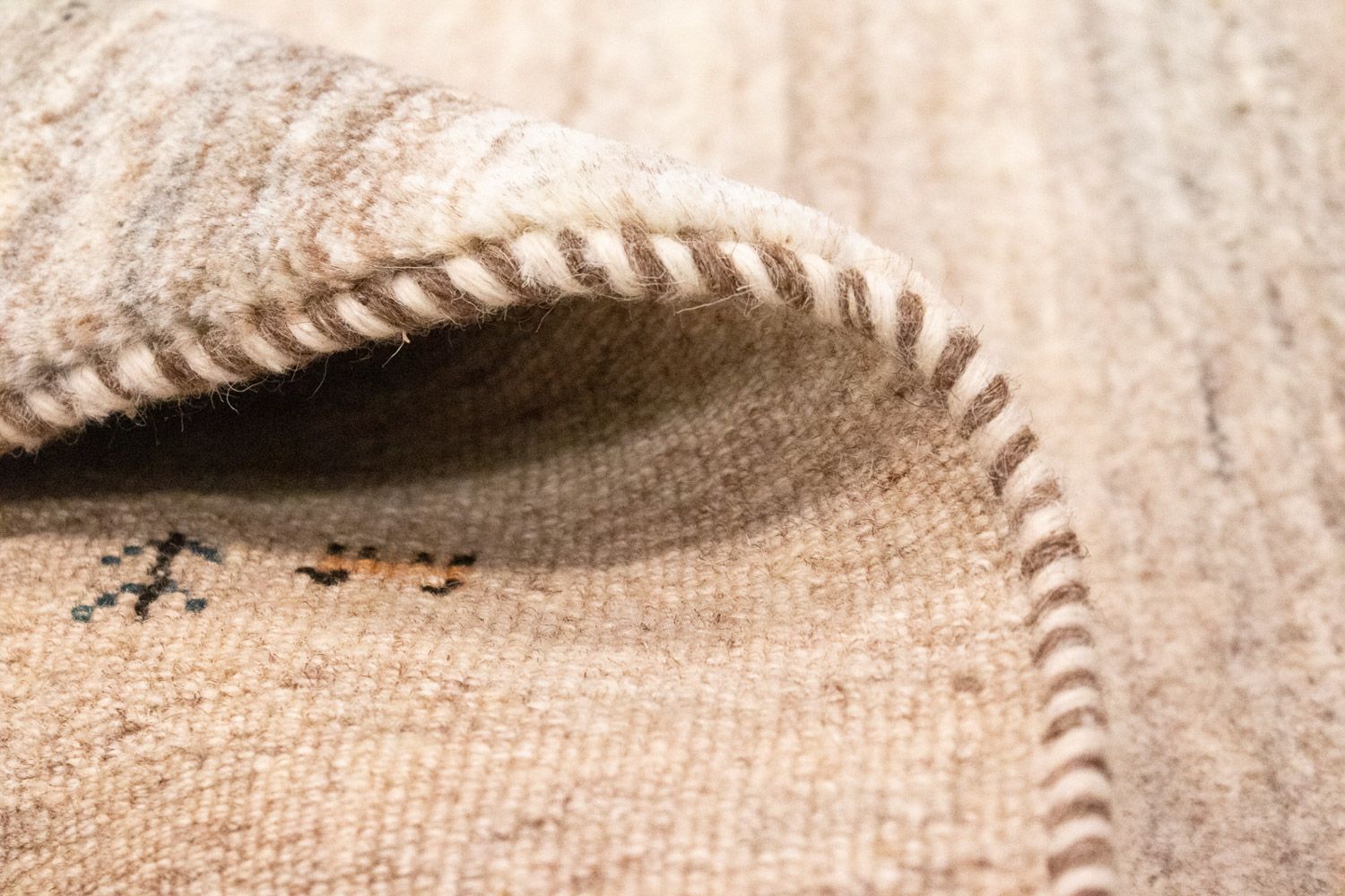 Gabbeh Teppich - Perser 129 x 74 cm - beige