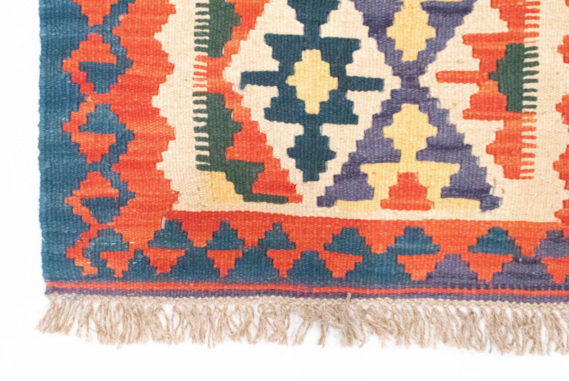 Kelim Teppich - Splash 207 x 60 cm - beige