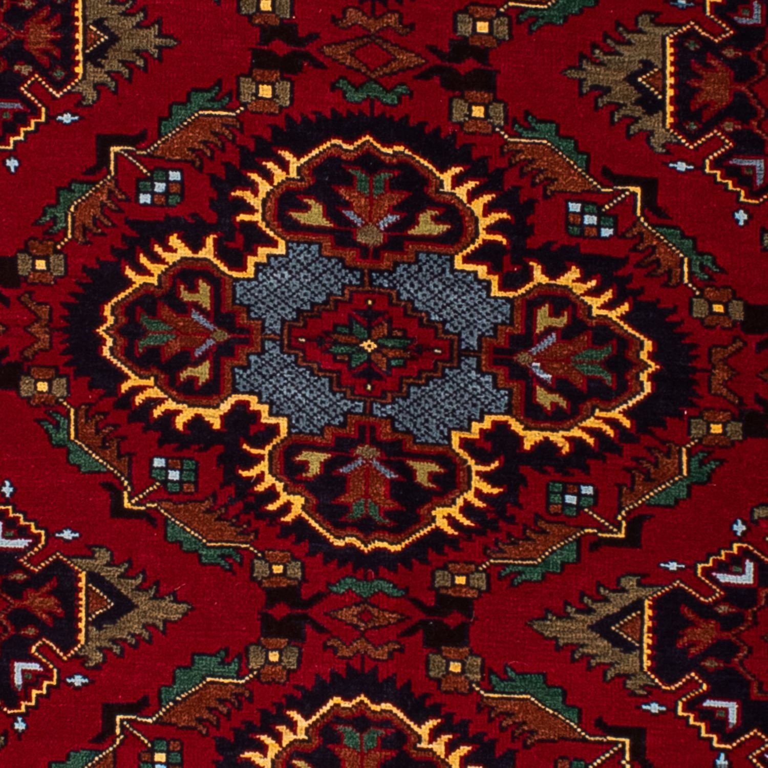 Afghan Teppich 145 x 93 cm - dunkelrot