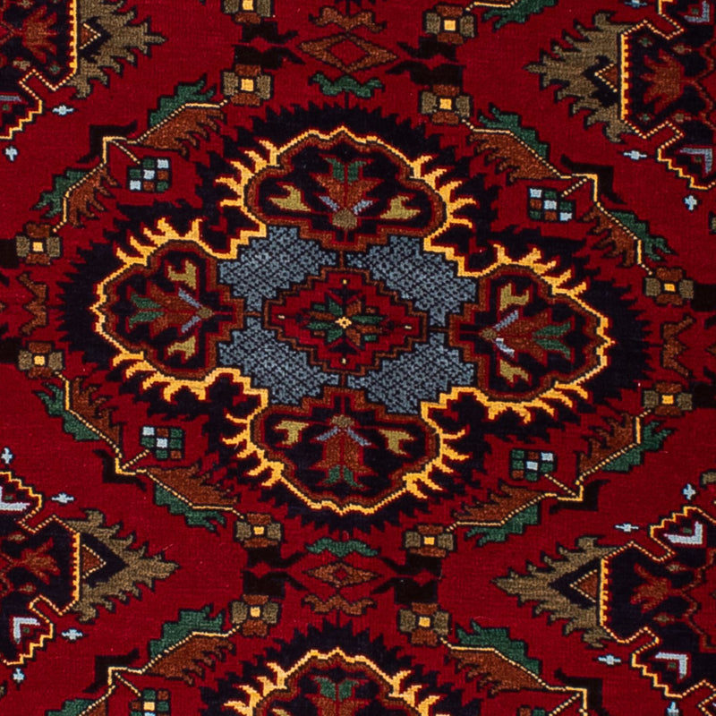 Afghan Teppich 145 x 93 cm - dunkelrot