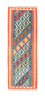 Kelim Teppich - Splash 198 x 64 cm - blau
