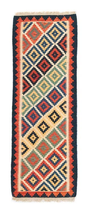 Kelim Teppich - Splash 182 x 62 cm - beige