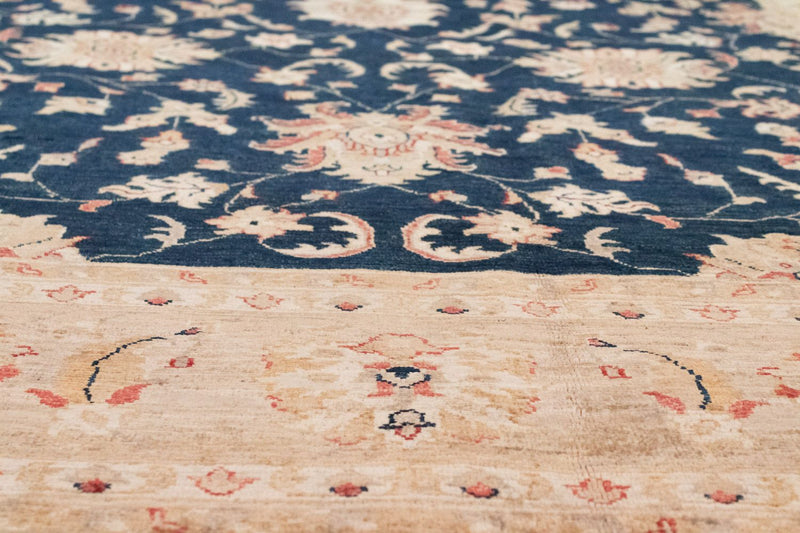 Ziegler Teppich 290 x 206 cm - blau