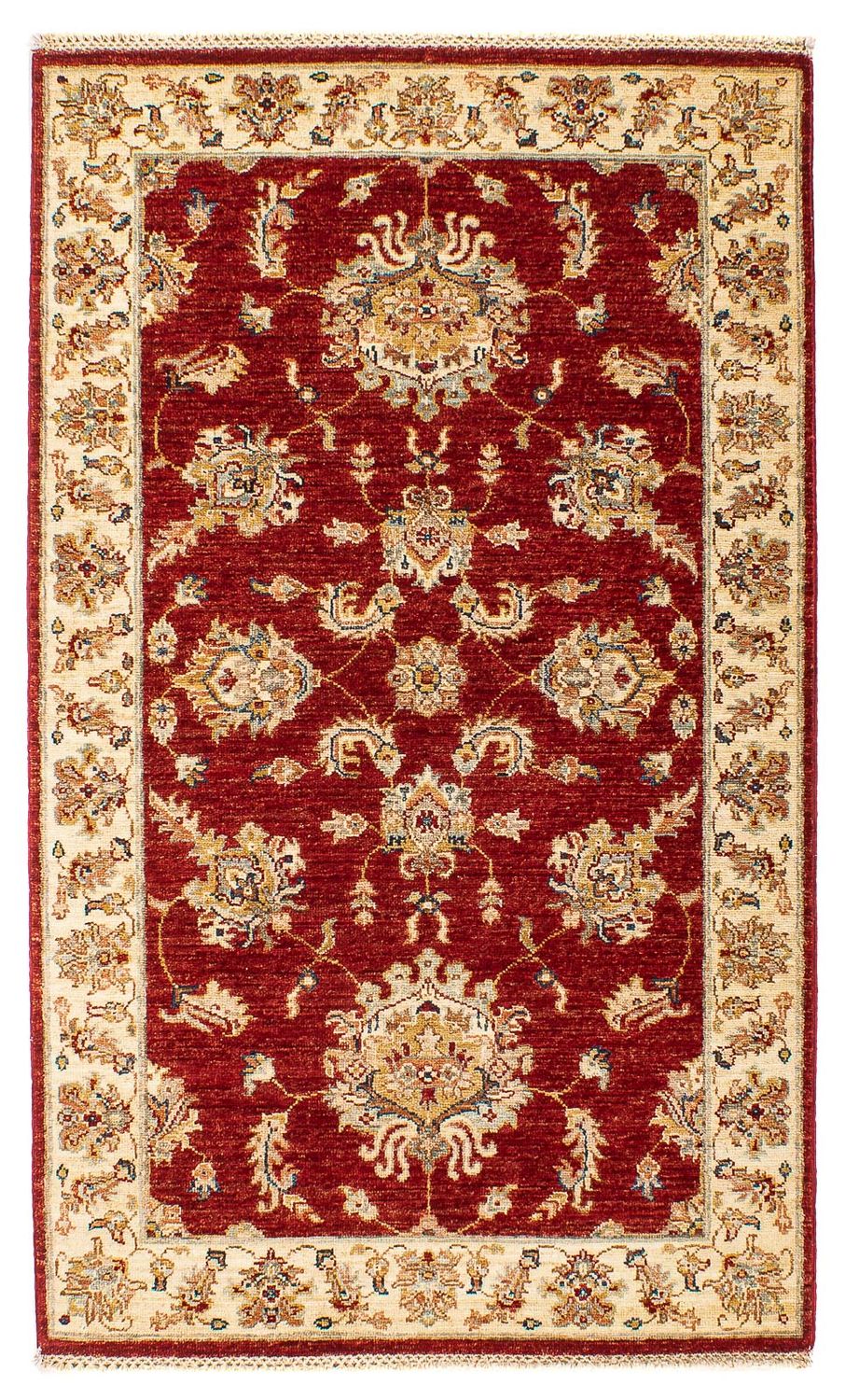 Ziegler Teppich 155 x 88 cm - dunkelrot