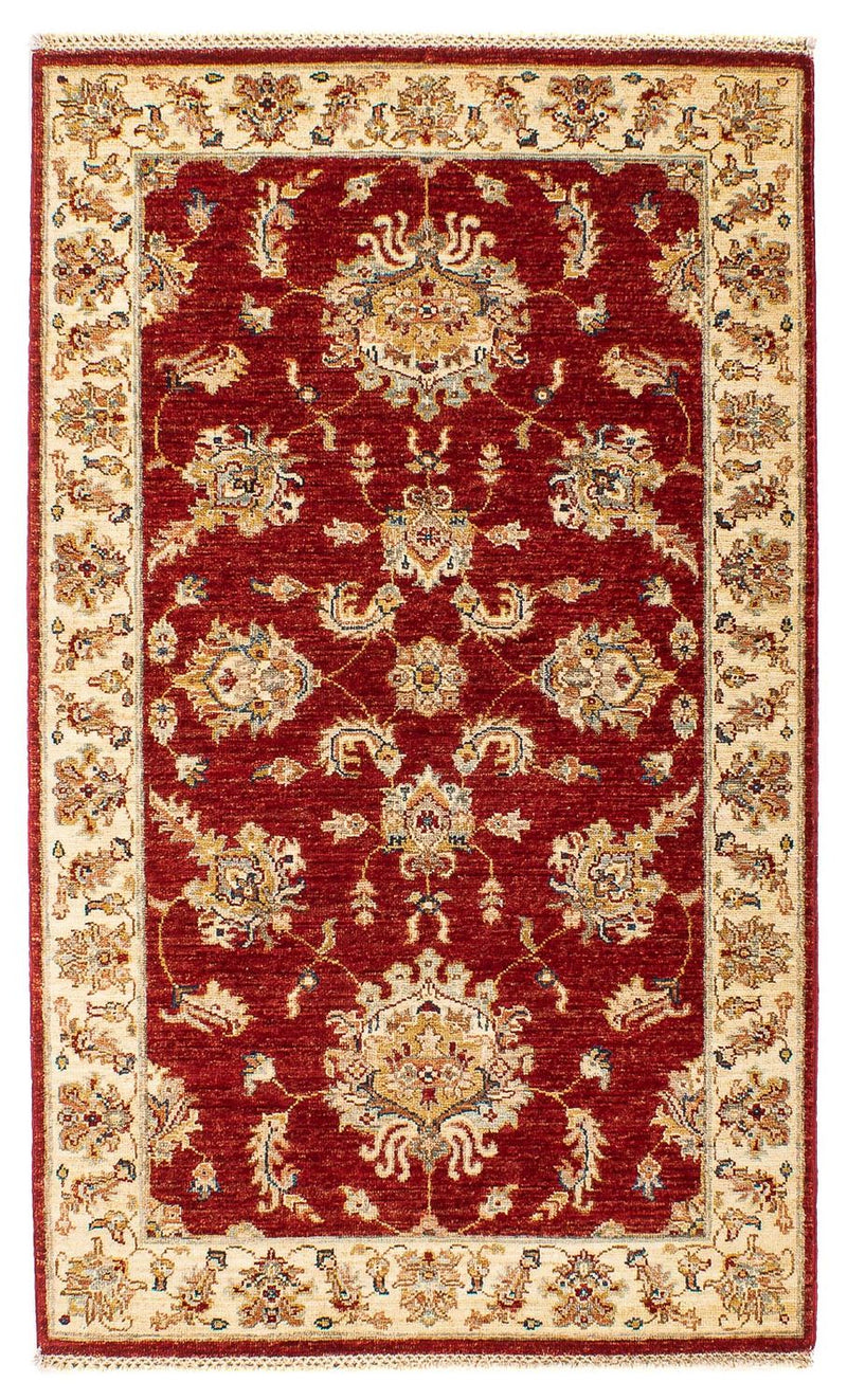 Ziegler Teppich 155 x 88 cm - dunkelrot