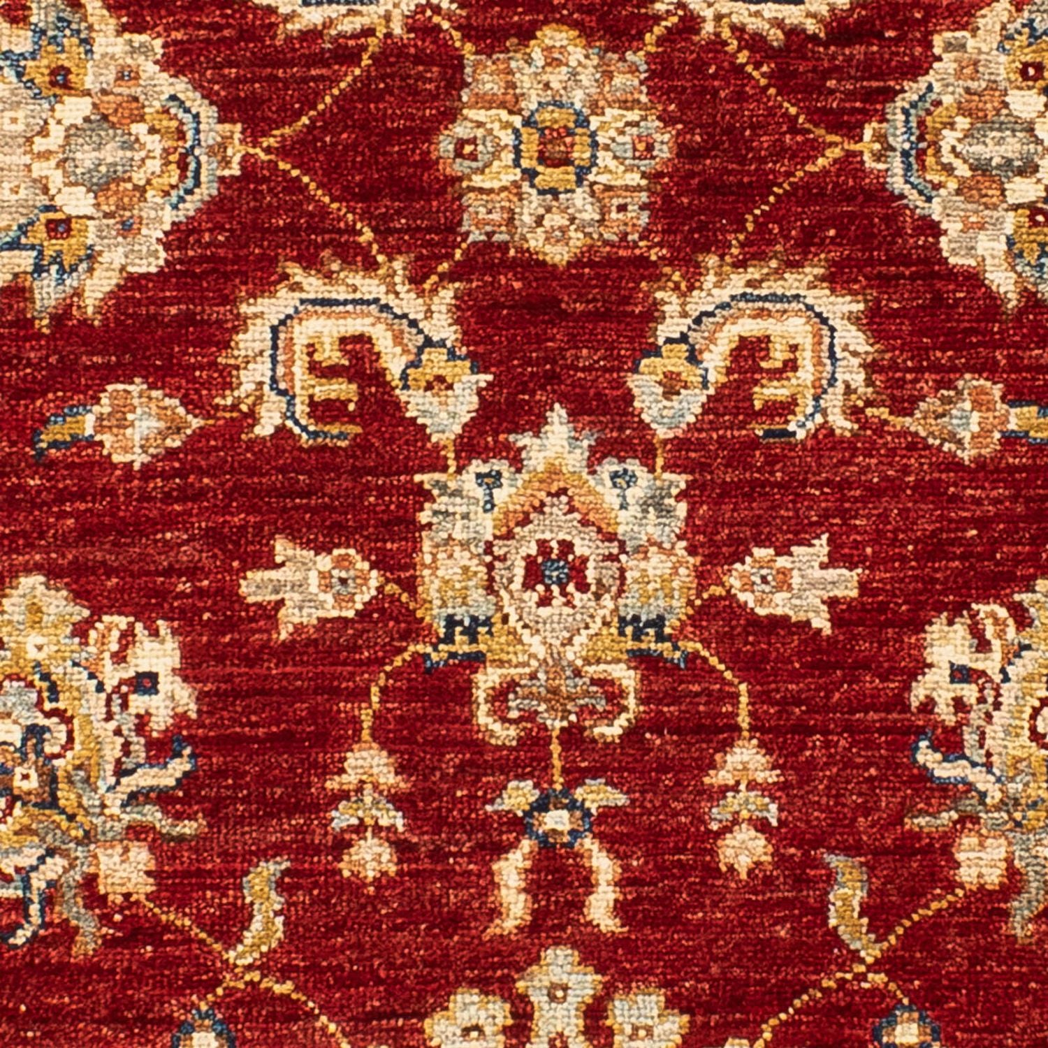 Ziegler Teppich 155 x 88 cm - dunkelrot