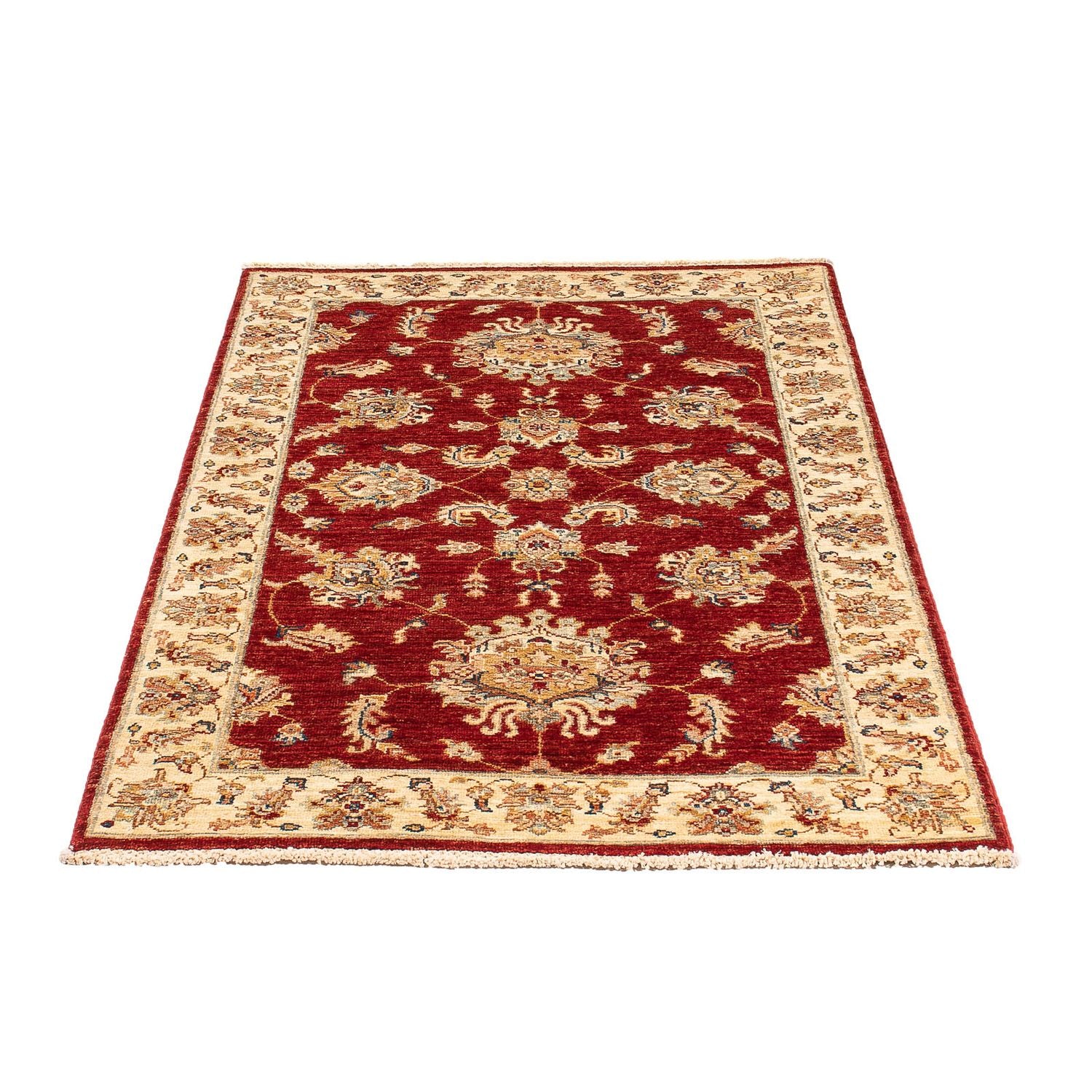 Ziegler Teppich 155 x 88 cm - dunkelrot