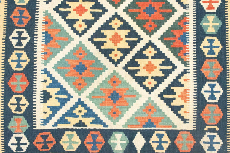 Kelim Teppich - Splash 187 x 126 cm - beige