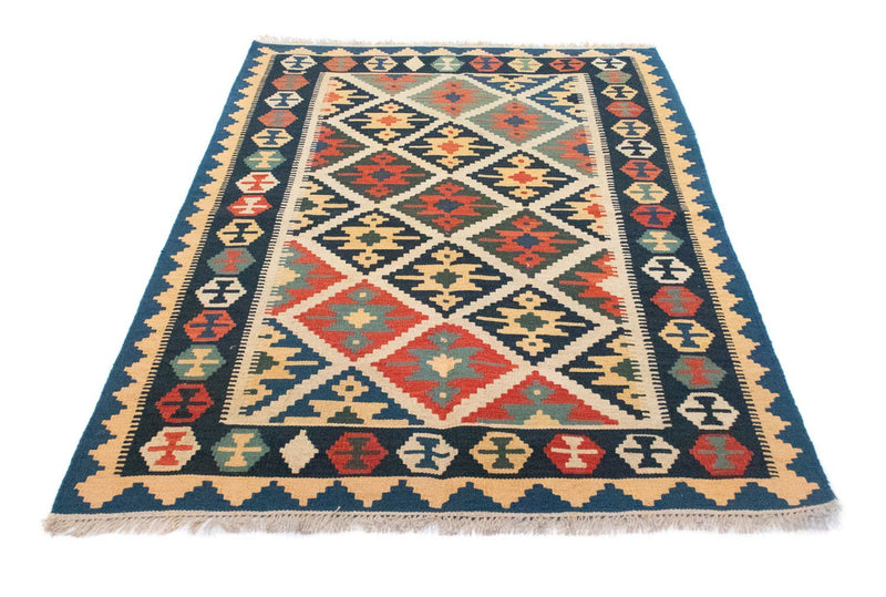 Kelim Teppich - Splash 187 x 126 cm - beige