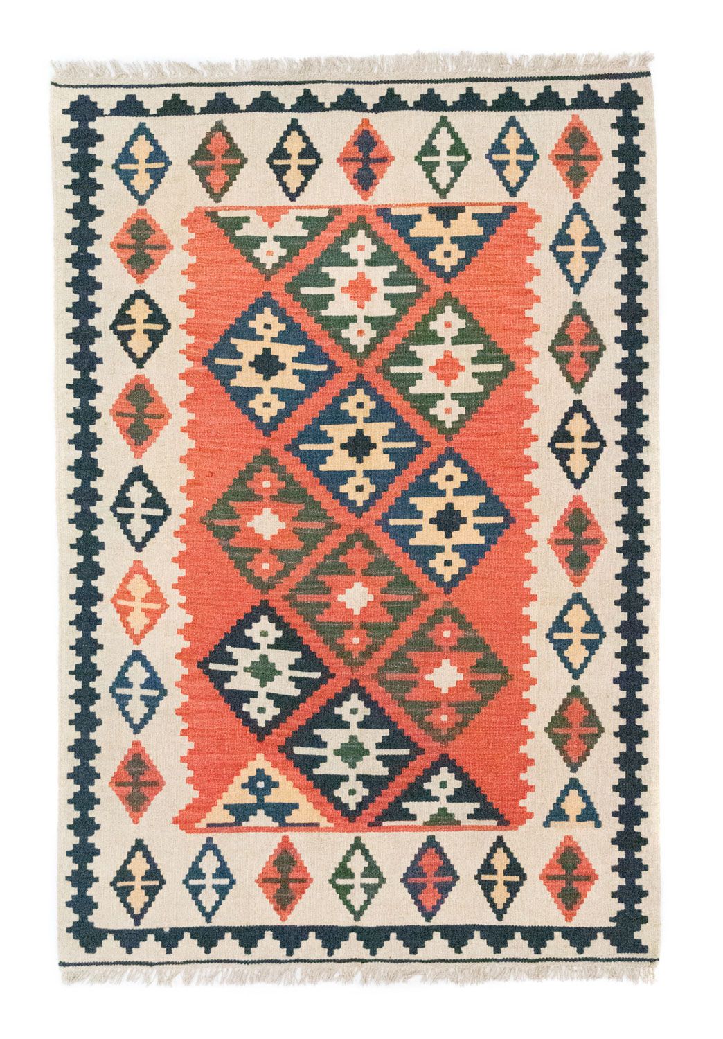Kelim Teppich - Splash 185 x 122 cm - rot