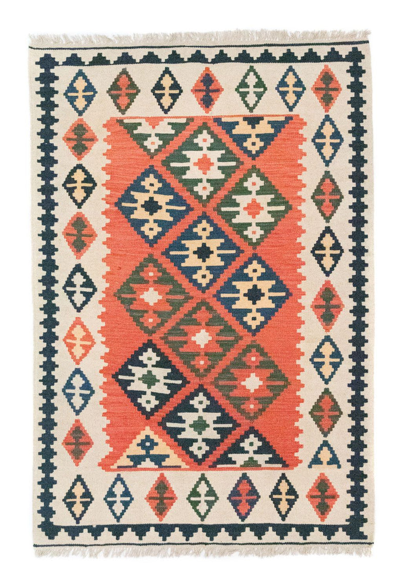 Kelim Teppich - Splash 185 x 122 cm - rot