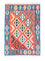 Kelim Teppich - Splash 181 x 126 cm - rot