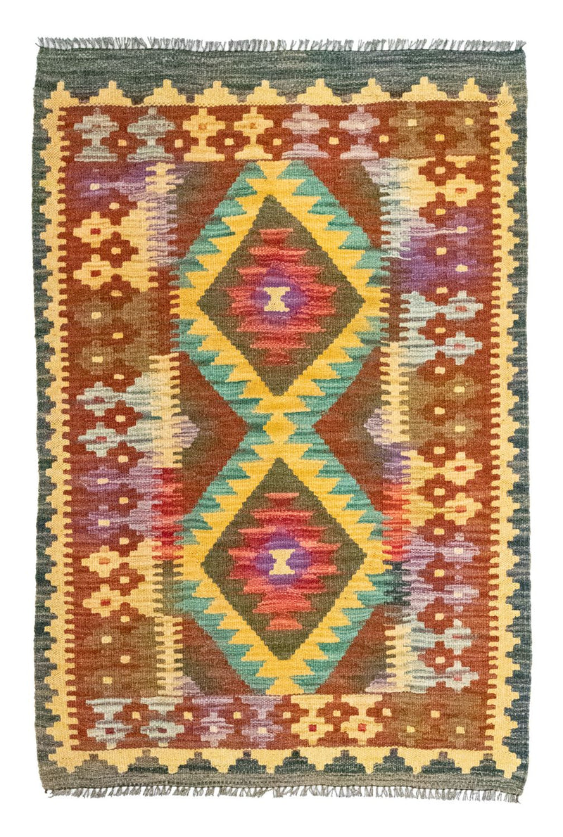 Kelim Teppich - Splash 123 x 80 cm - mehrfarbig