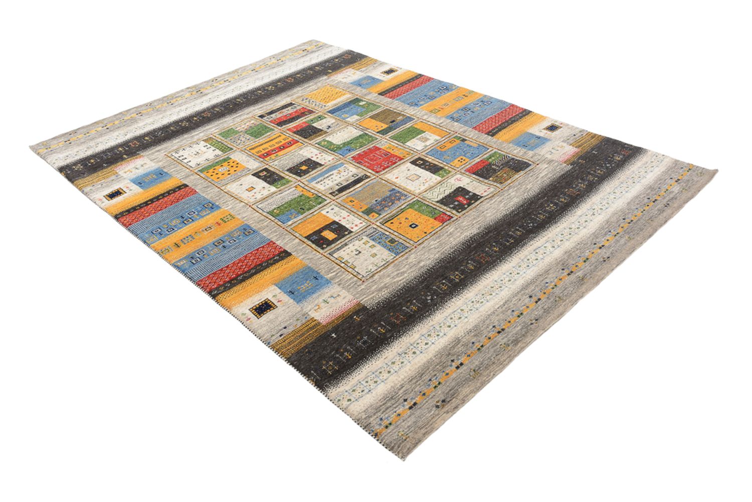 Gabbeh Teppich - Loribaft Indus - 241 x 174 cm - mehrfarbig
