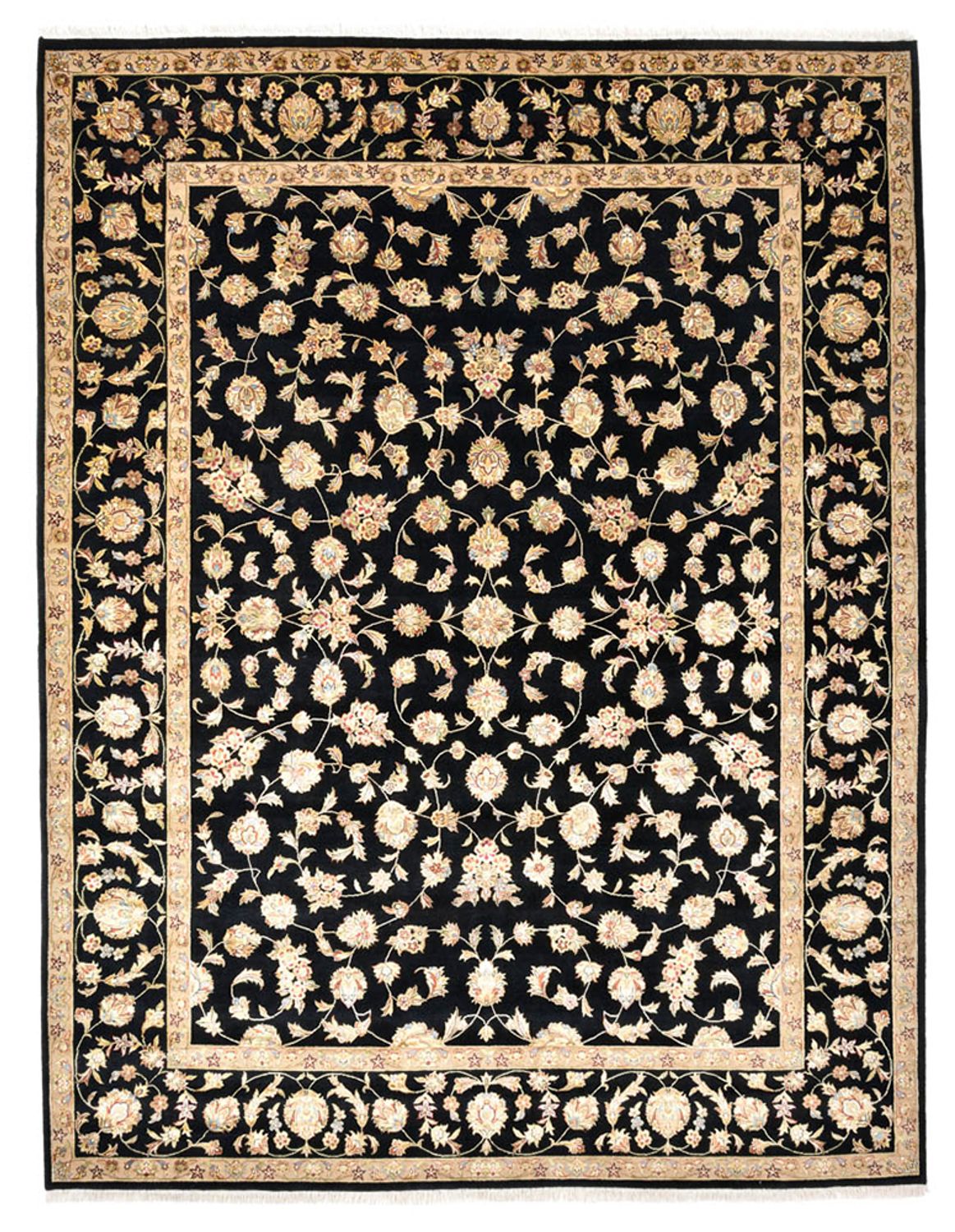 Orientteppich - Täbriz - 304 x 236 cm - dunkelblau
