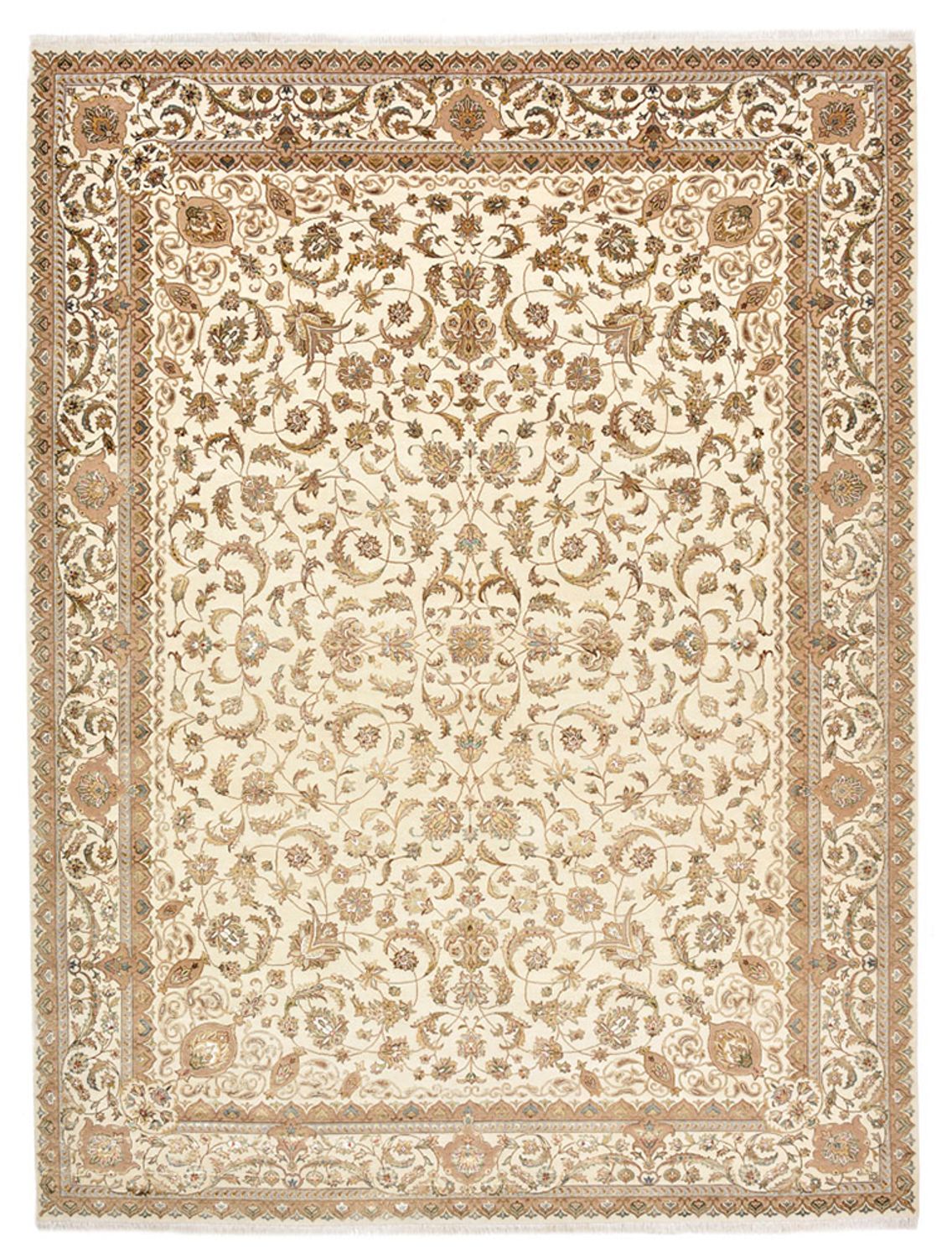 Orientteppich - Täbriz - 364 x 275 cm - creme