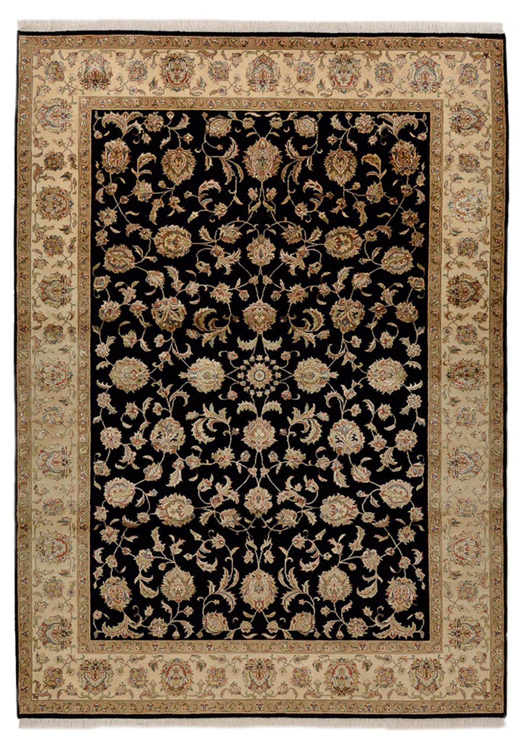 Orientteppich - Täbriz - 214 x 155 cm - dunkelblau