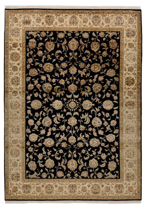 Orientteppich - Täbriz - 214 x 155 cm - dunkelblau