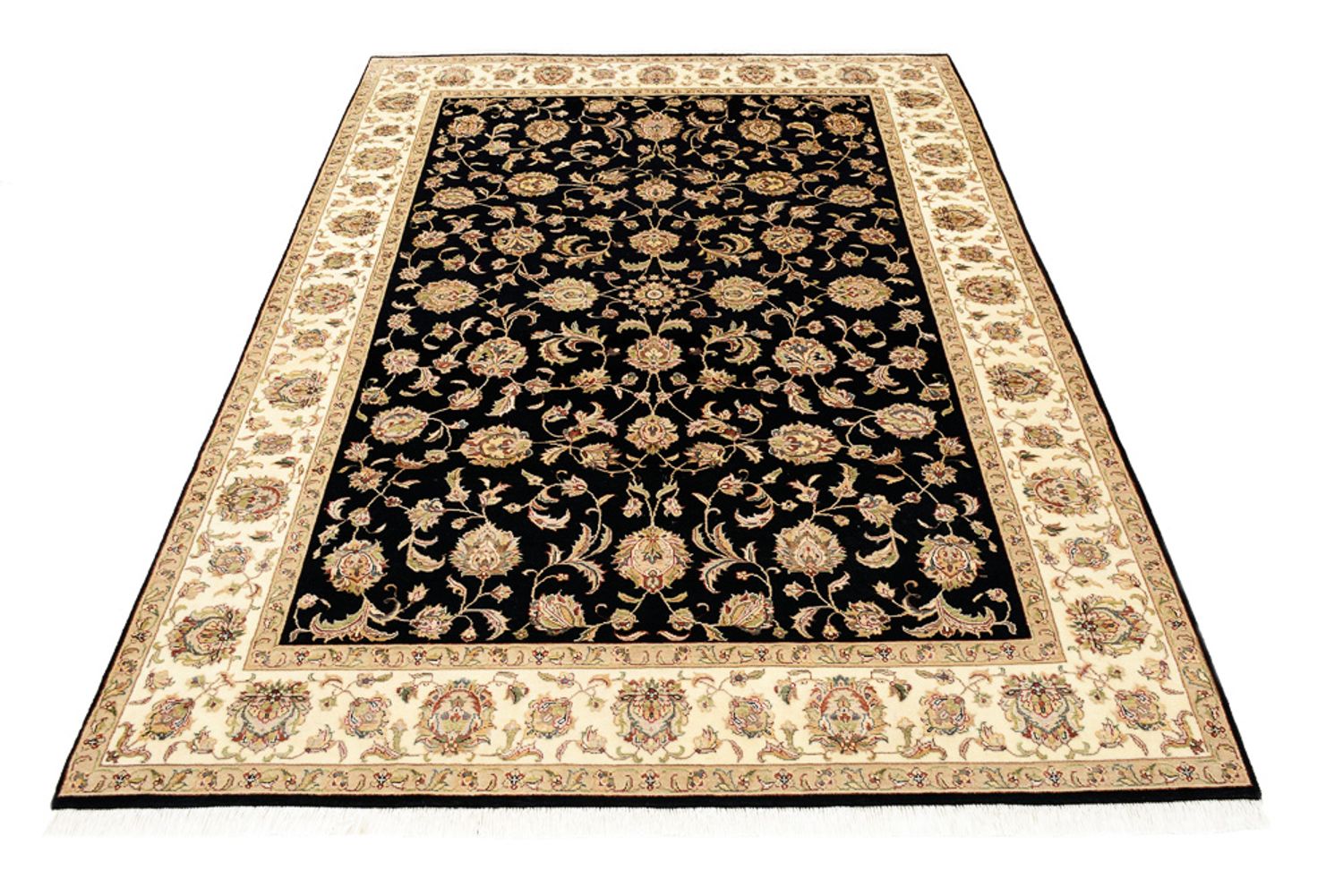 Orientteppich - Täbriz - 214 x 155 cm - dunkelblau