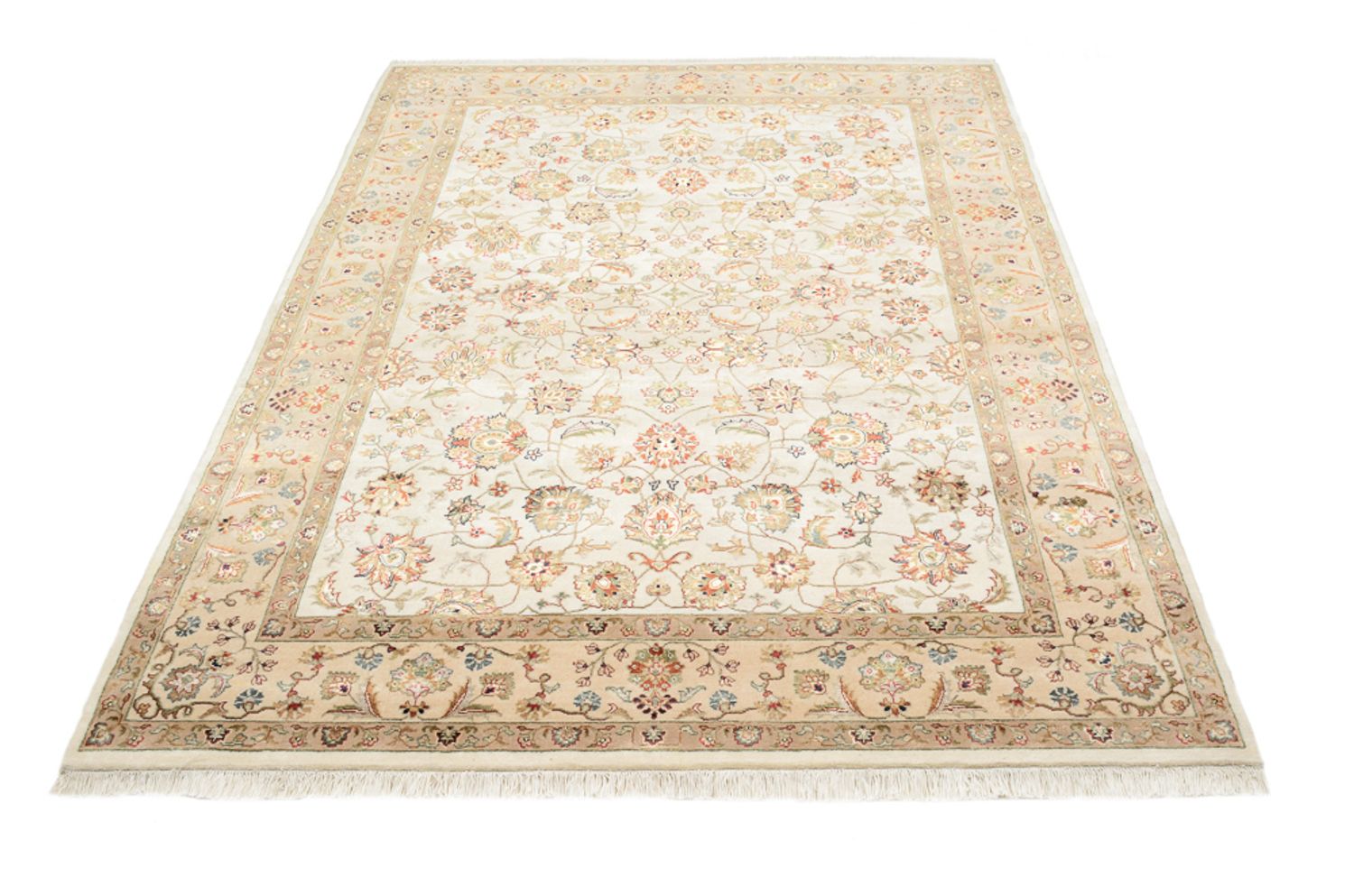 Orientteppich - Täbriz - 210 x 153 cm - creme