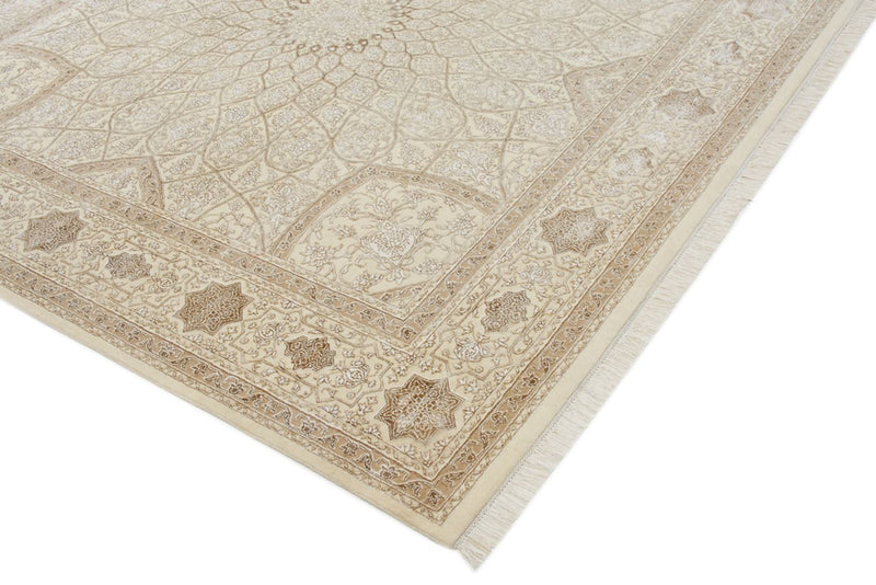 Orientteppich quadratisch  - 251 x 249 cm - dunkelbeige