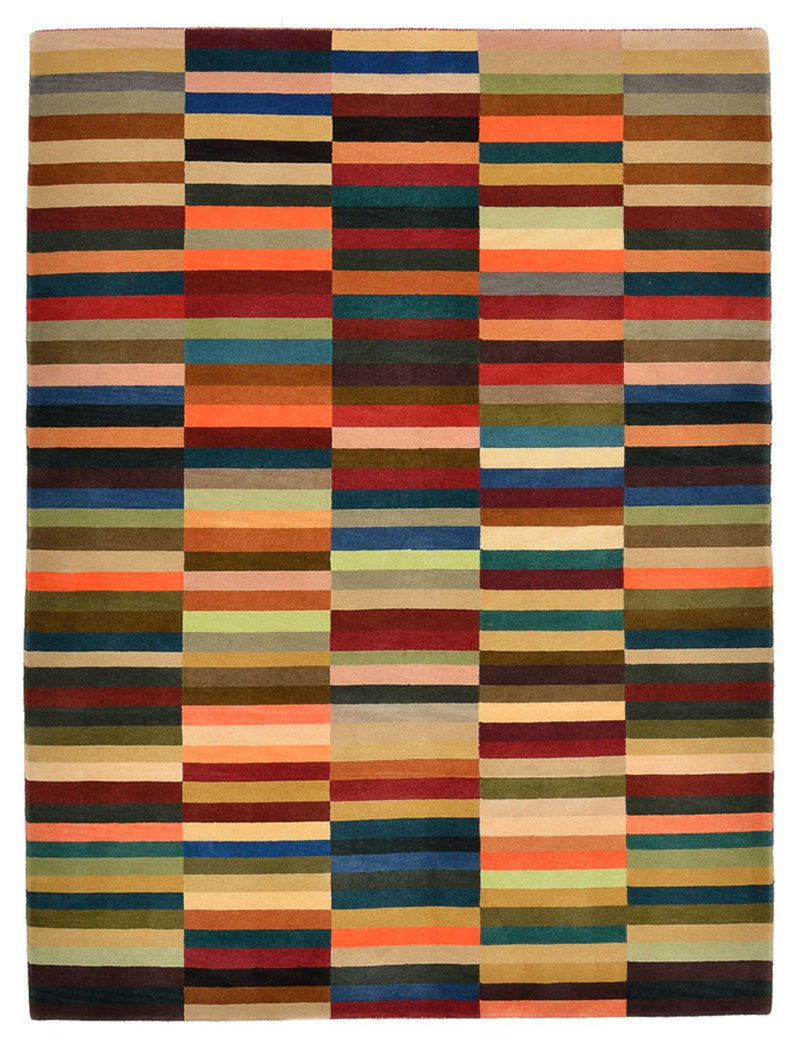 Designer Teppich - 201 x 153 cm - mehrfarbig