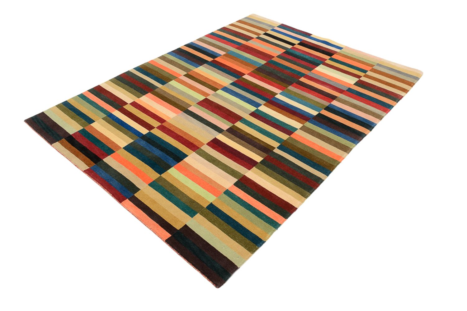 Designer Teppich - 201 x 153 cm - mehrfarbig