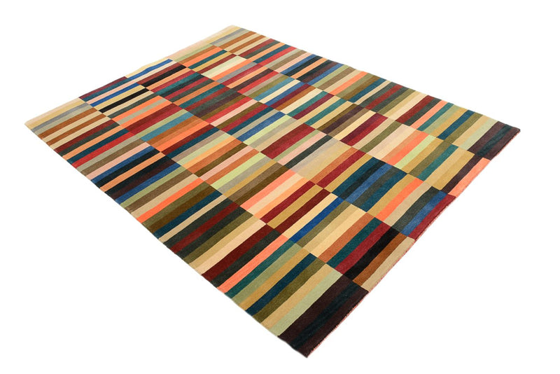 Designer Teppich - 201 x 153 cm - mehrfarbig
