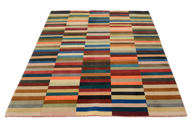 Designer Teppich - 201 x 153 cm - mehrfarbig