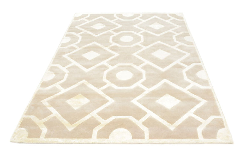 Designer Teppich - 240 x 170 cm - dunkelbeige