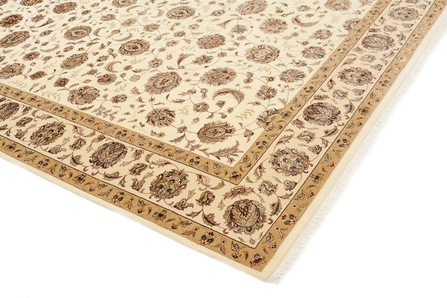 Orientteppich - Täbriz - 241 x 167 cm - hellbeige
