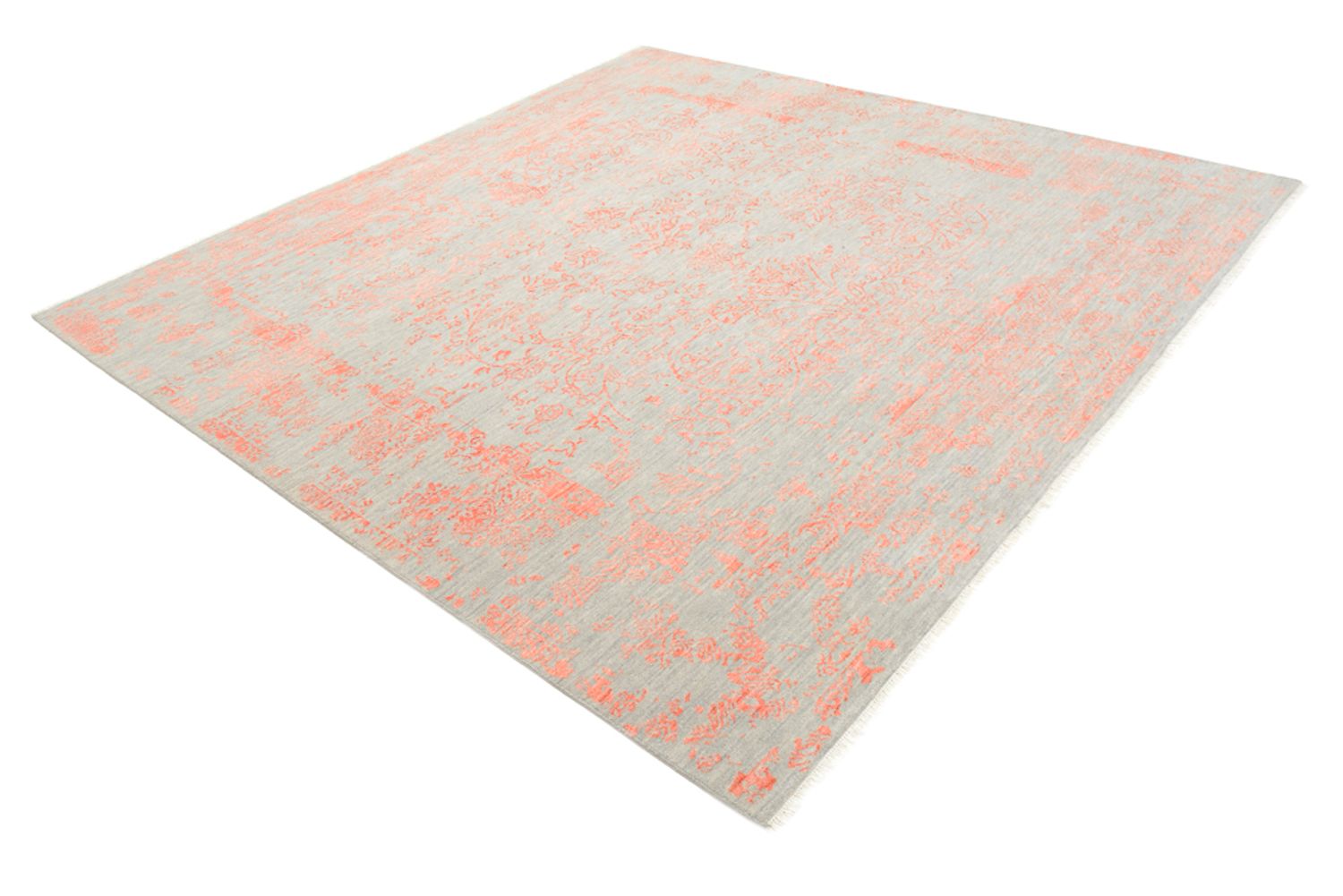 Designer Teppich quadratisch  - 251 x 251 cm - orange