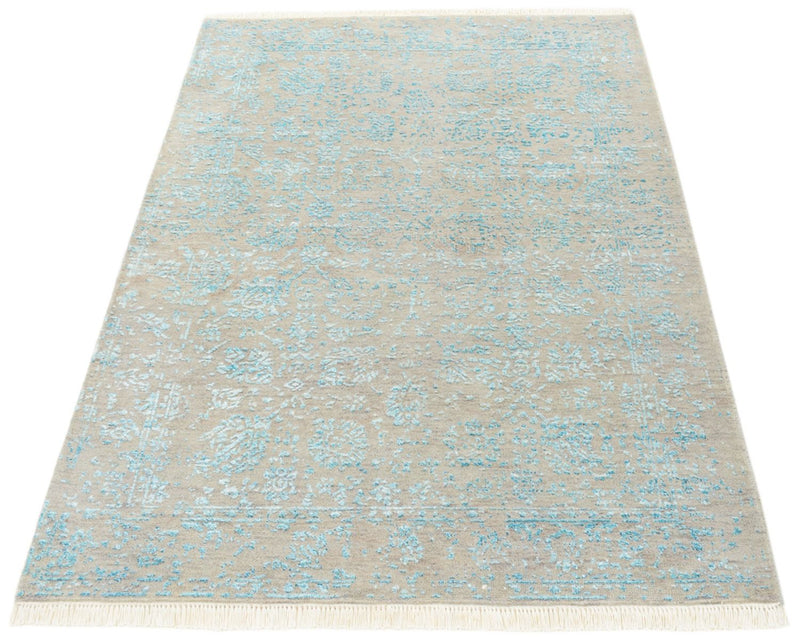 Designer Teppich - 151 x 102 cm - grau