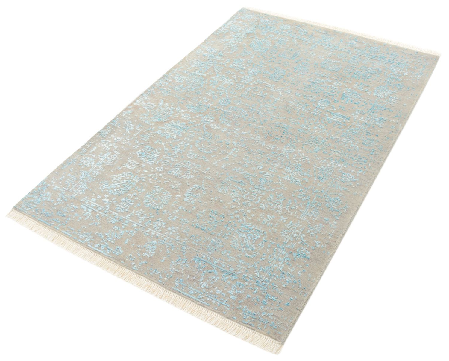 Designer Teppich - 151 x 102 cm - grau