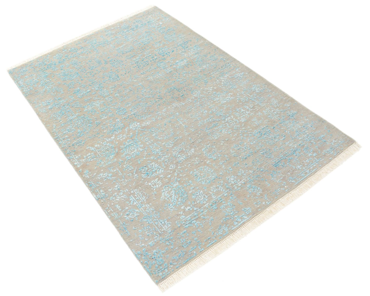Designer Teppich - 151 x 102 cm - grau