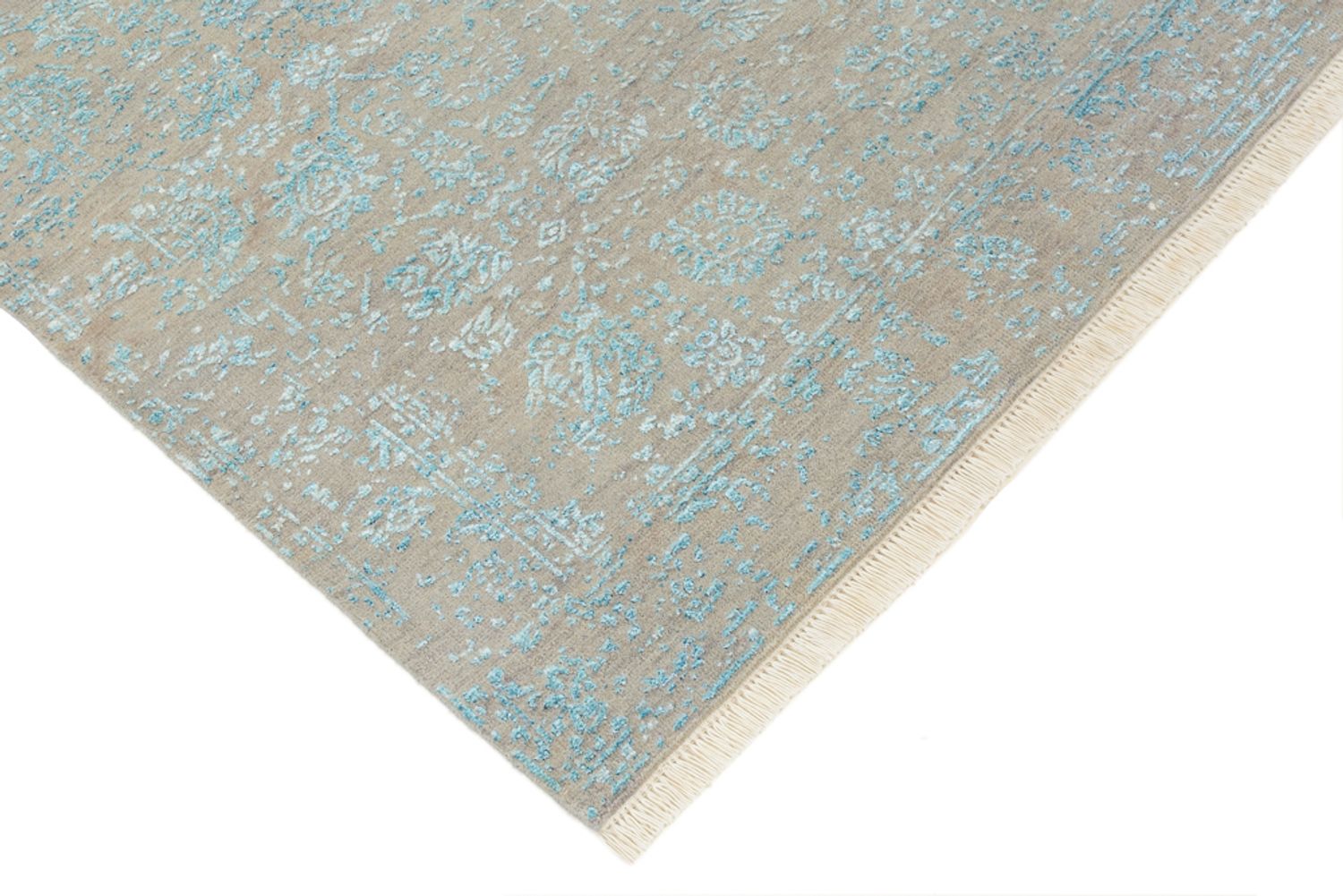 Designer Teppich - 151 x 102 cm - grau