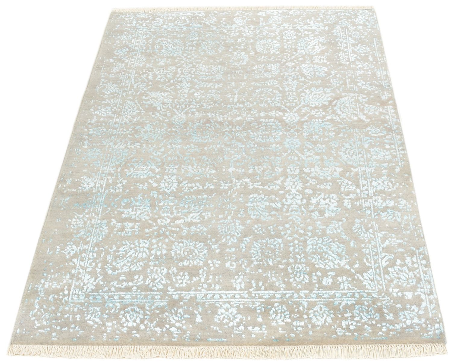Designer Teppich - 151 x 102 cm - grau