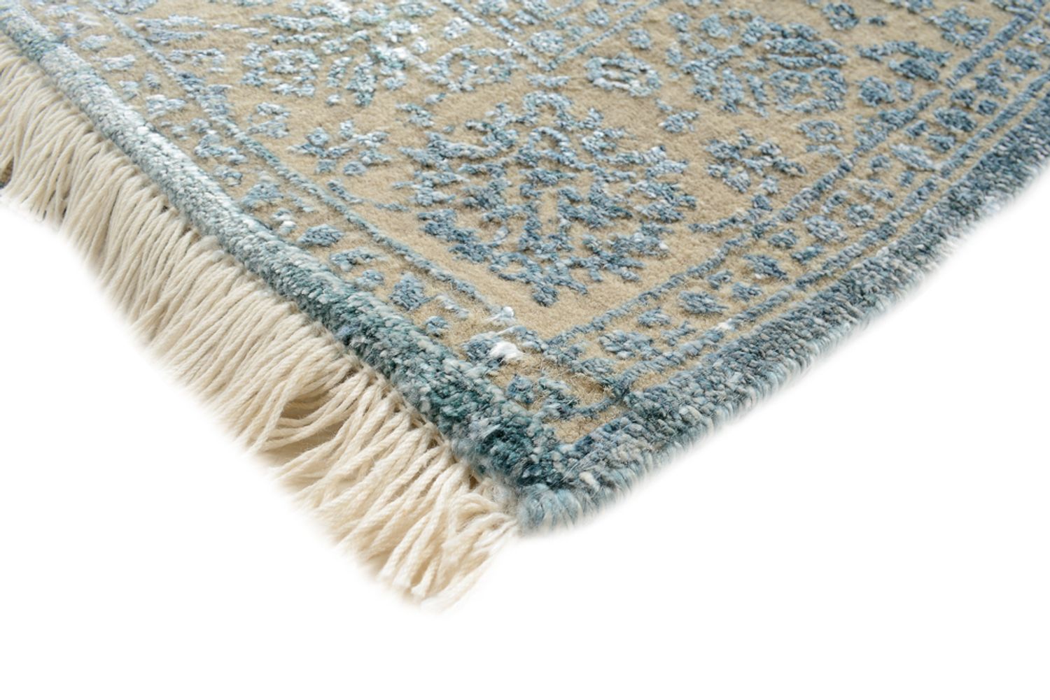 Designer Teppich - 148 x 100 cm - hellblau