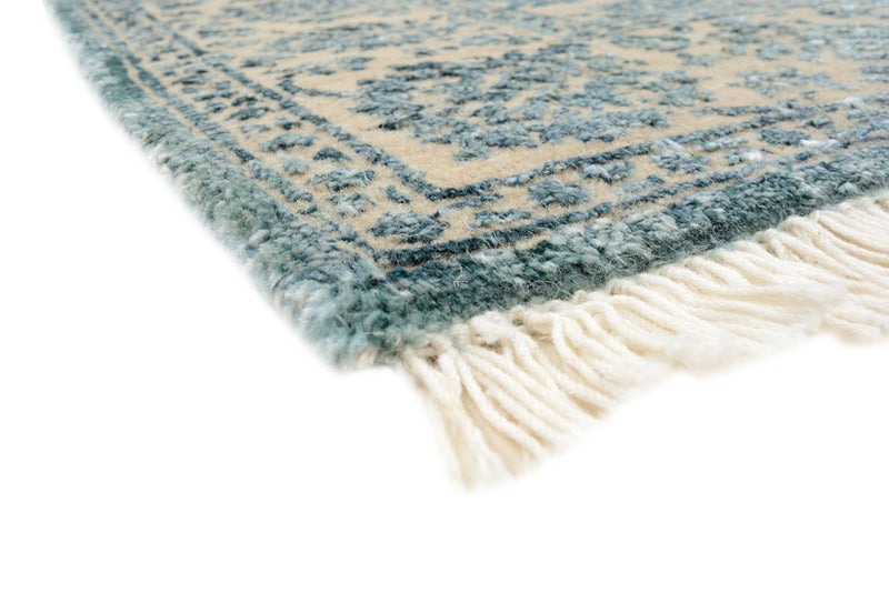 Designer Teppich - 151 x 106 cm - hellblau