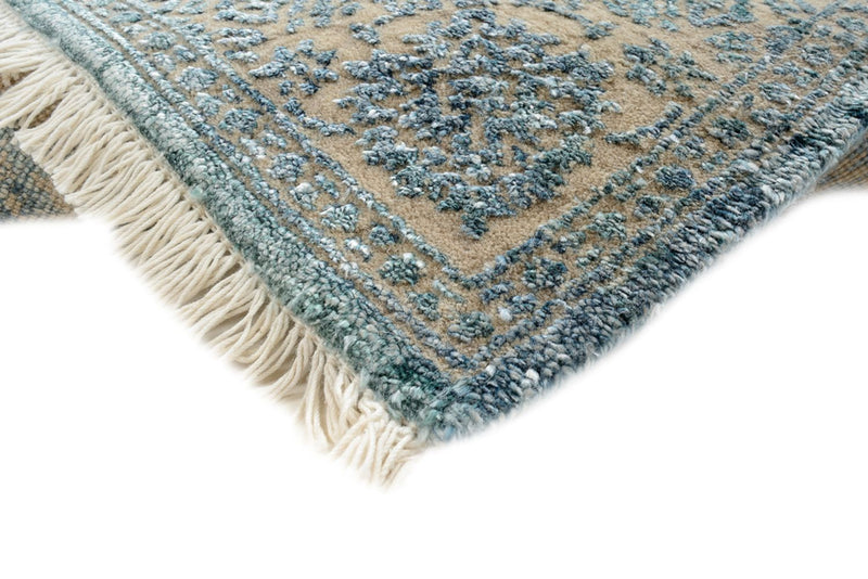 Designer Teppich - 151 x 106 cm - hellblau