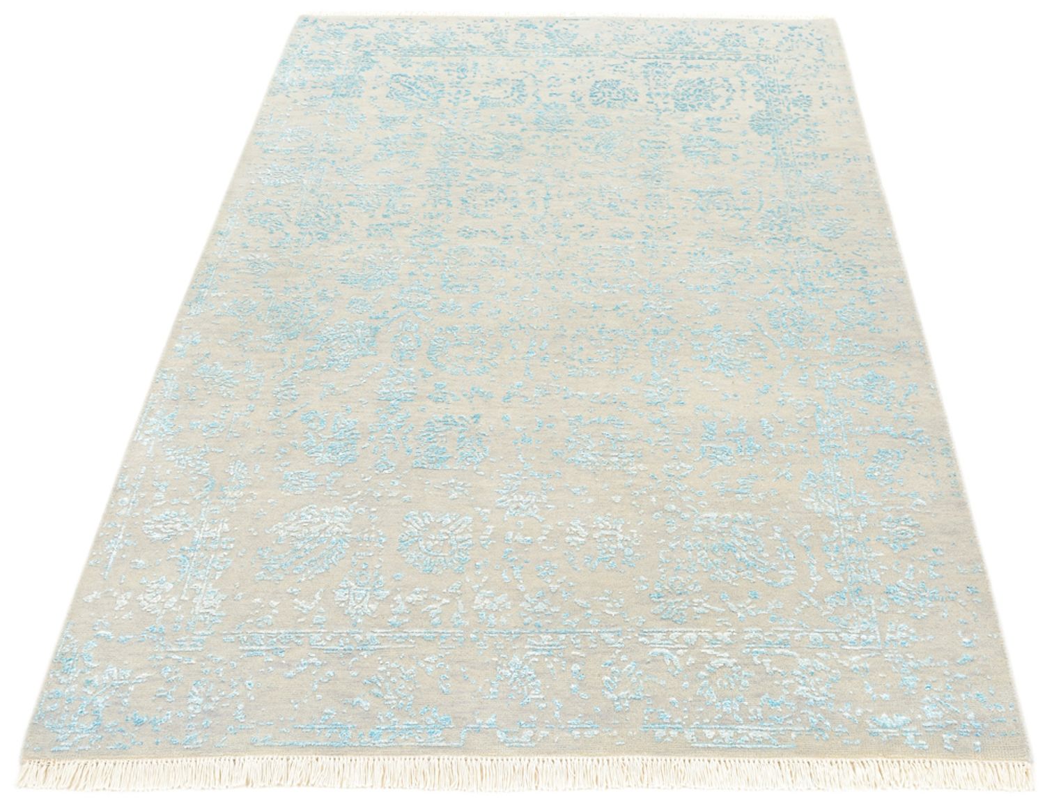 Designer Teppich - 178 x 122 cm - grau