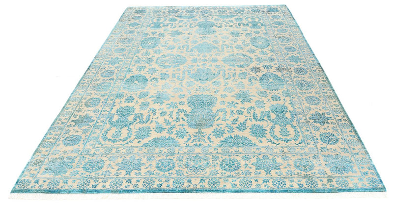 Designer Teppich - 301 x 203 cm - hellblau