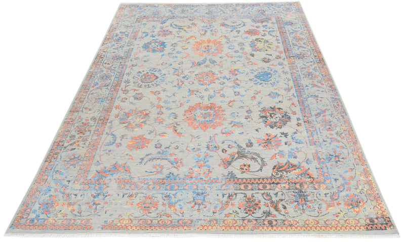 Designer Teppich - 366 x 271 cm - hellblau
