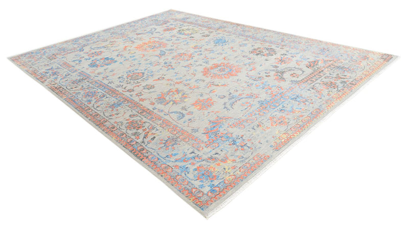 Designer Teppich - 366 x 271 cm - hellblau
